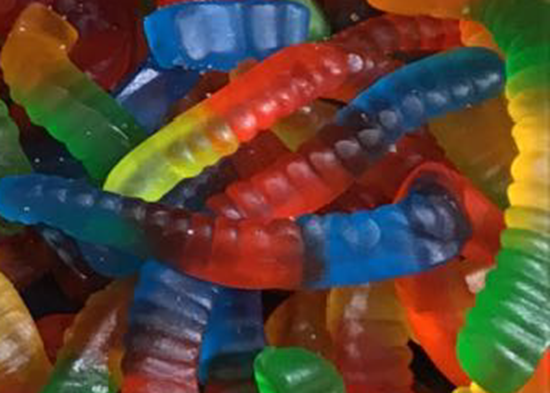 תמונה של נחשים צבעונים מגומי - 100 גרם